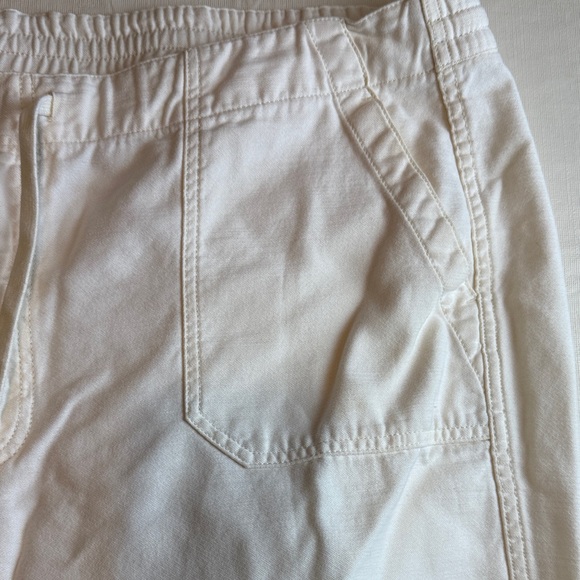 J. Crew Women's  Off-White Elastic Waist Drawstring Pants Size XXL - Picture 6 of 14